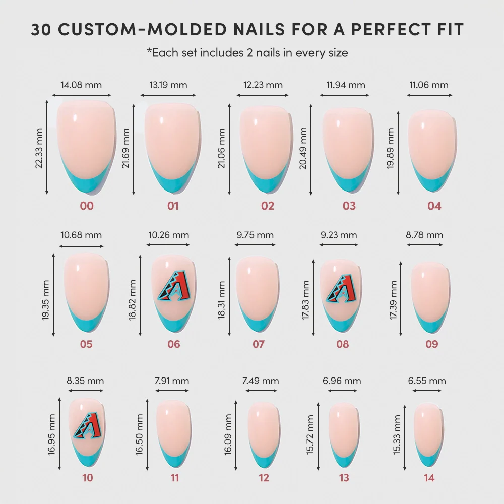 Arizona Diamondbacks Press-On Nail Set - Image 4