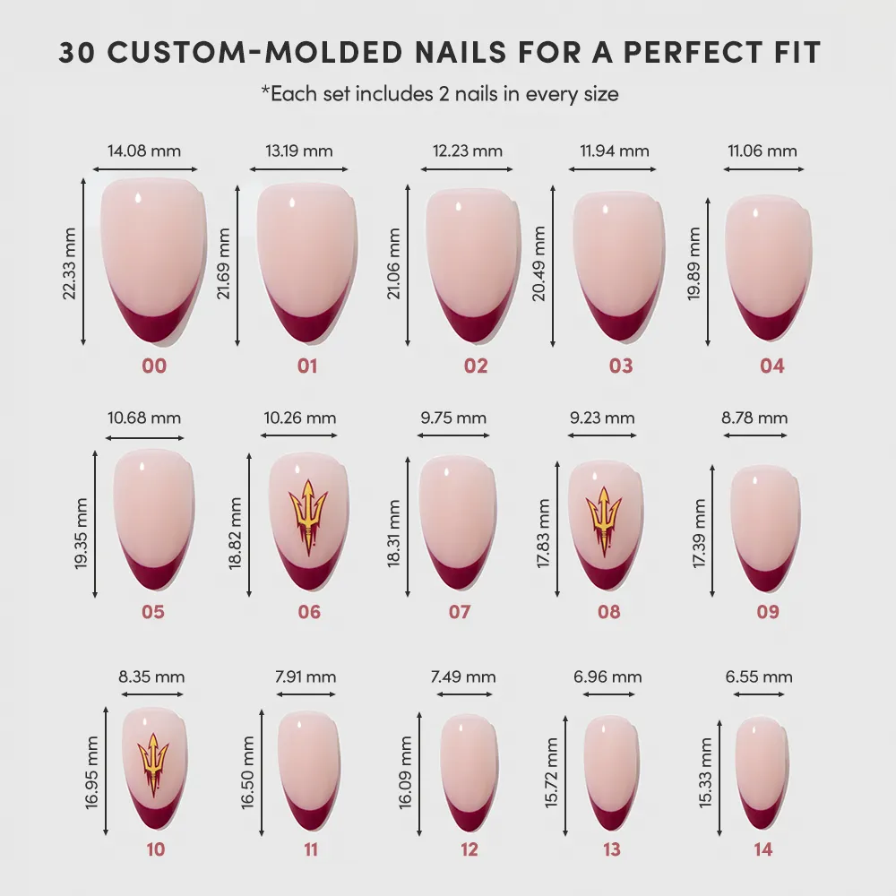 Arizona State Sun Devils Press-On Nail Set - Image 6