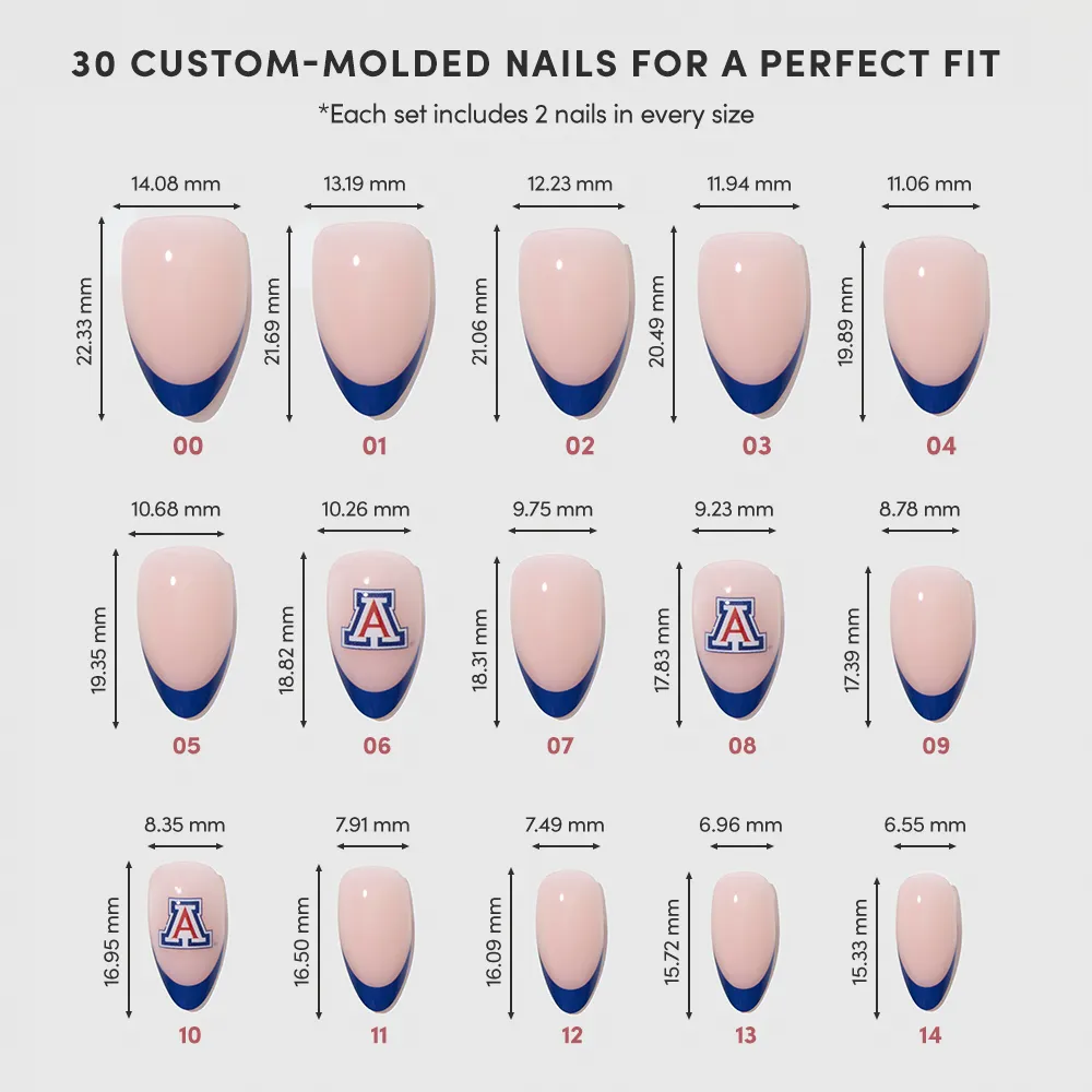 Arizona Wildcats Press-On Nail Set - Image 6