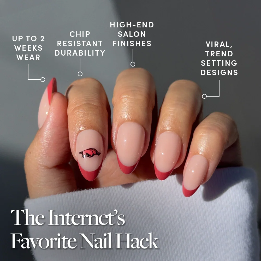 Arkansas Razorbacks Press-On Nail Set - Image 5