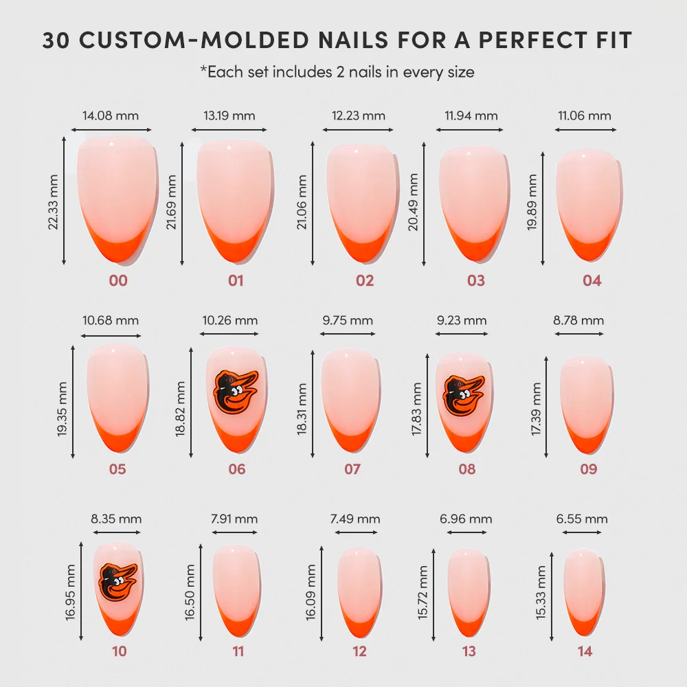 Baltimore Orioles Press-On Nail Set - Image 4