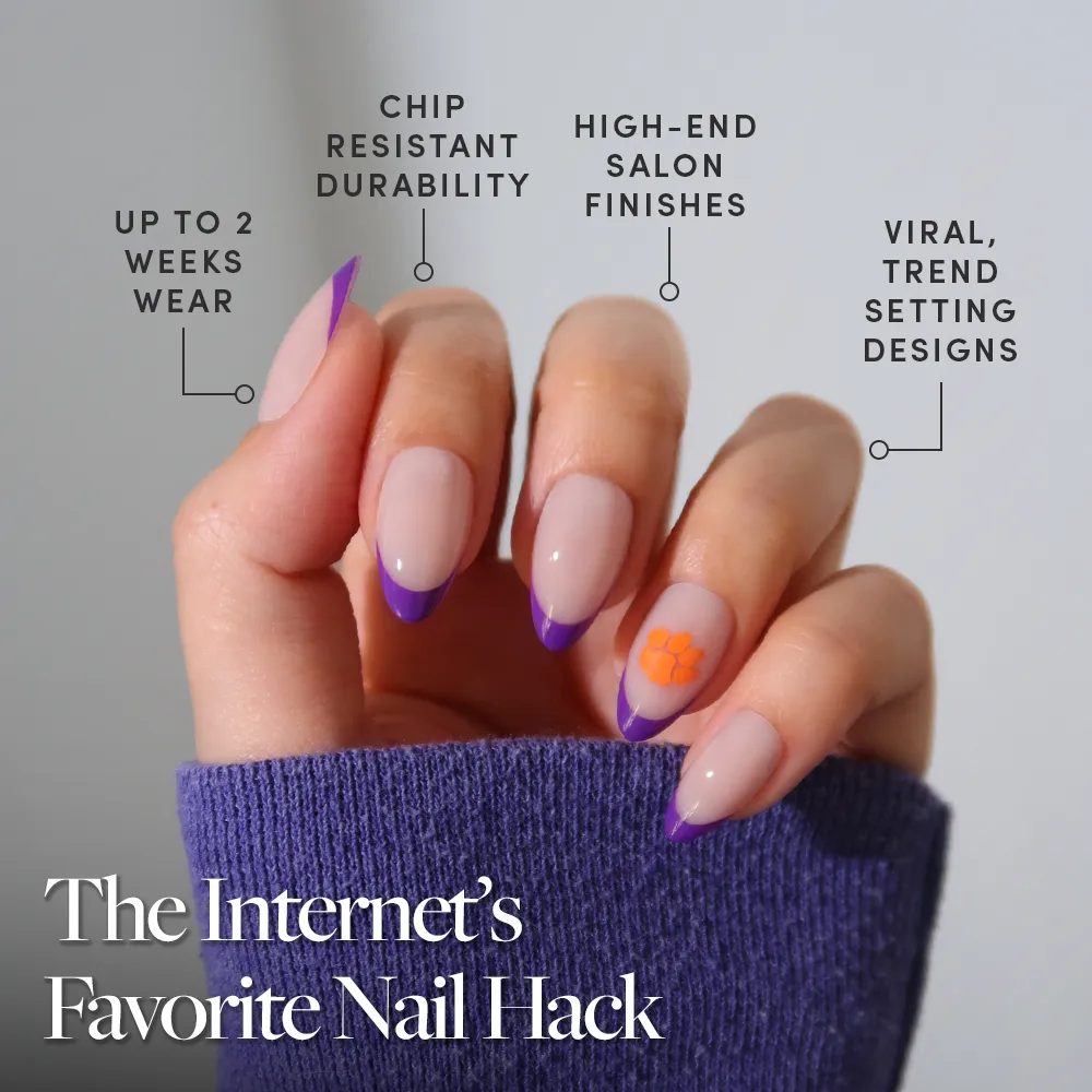 Clemson Tigers Press-On Nail Set - Image 5