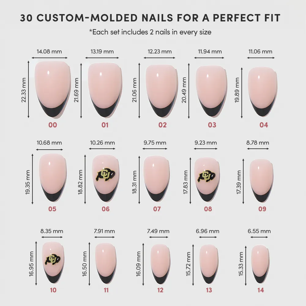 Colorado Buffaloes Press-On Nail Set - Image 6