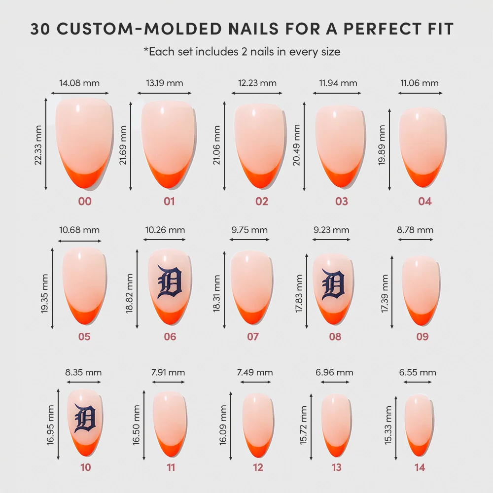 Detroit Tigers Press-On Nail Set - Image 4