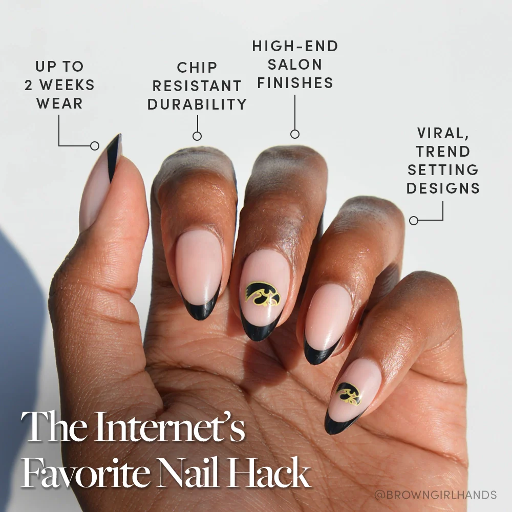 Iowa Hawkeyes Press-On Nail Set - Image 5