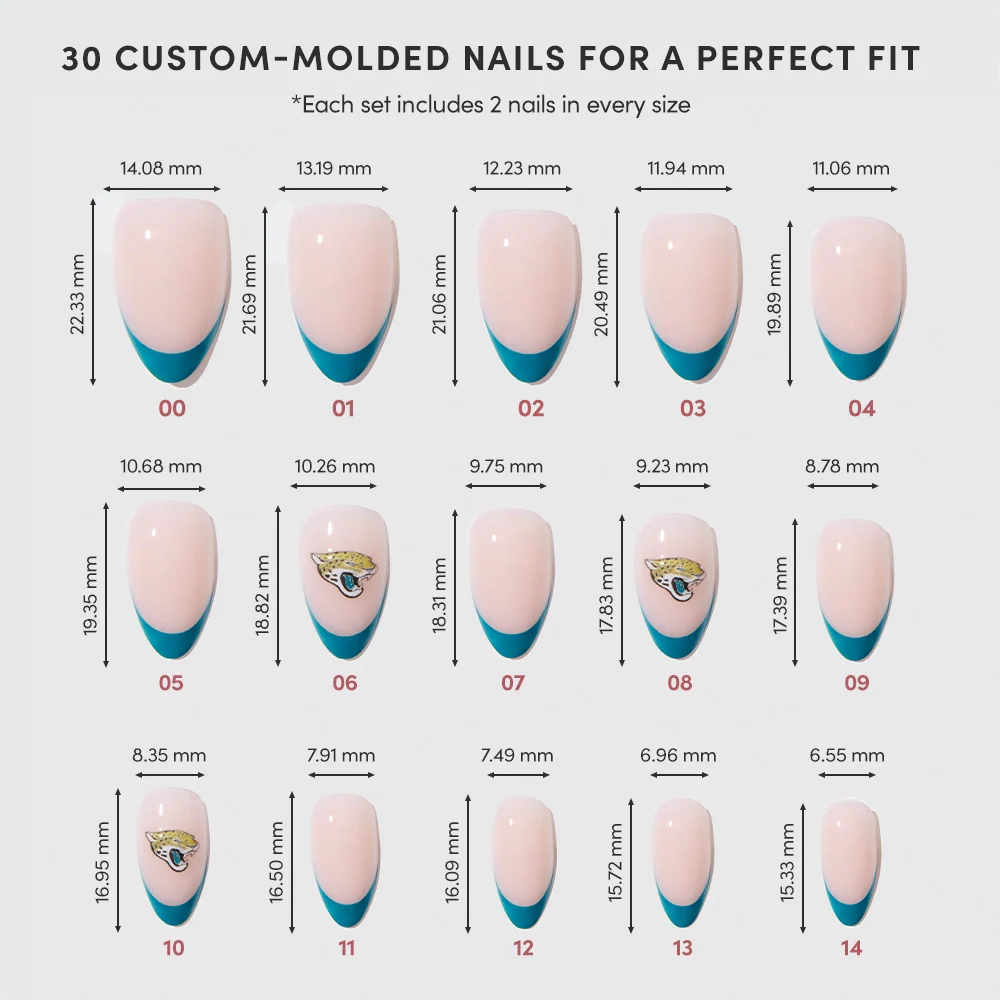 Jacksonville Jaguars Press-On Nail Set - Image 6
