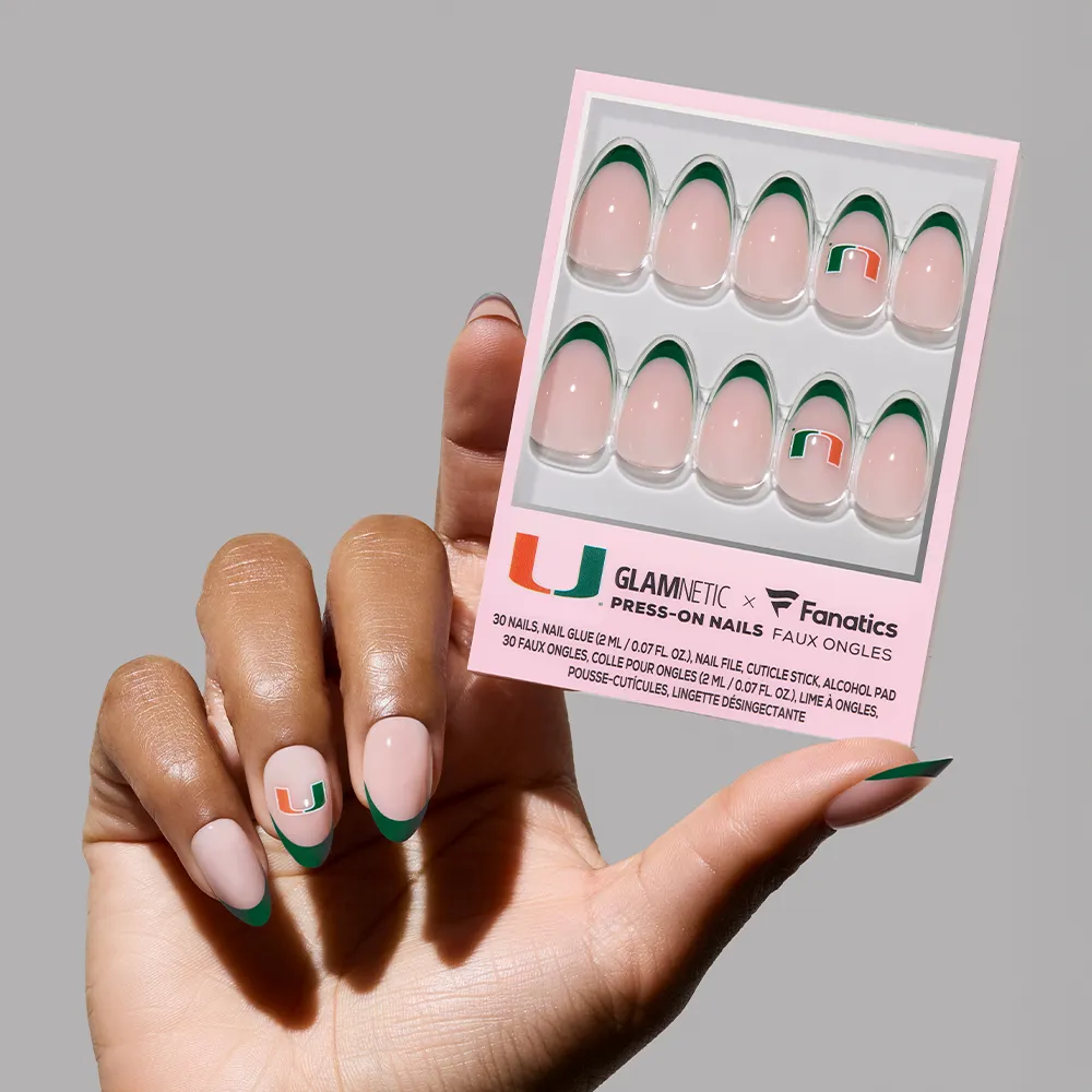 Miami Hurricanes Press-On Nail Set - Image 2