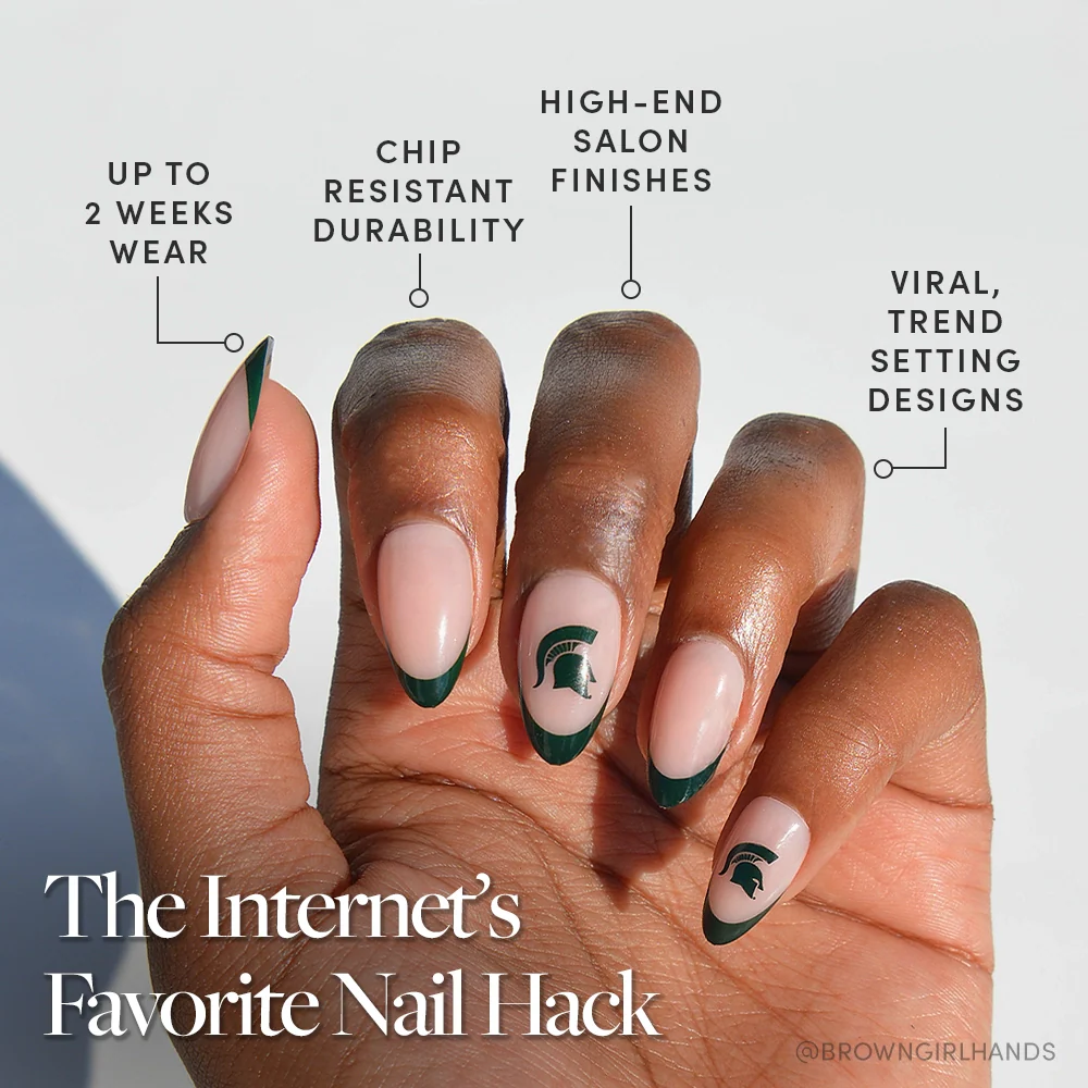 Michigan State Spartans Press-On Nail Set - Image 5