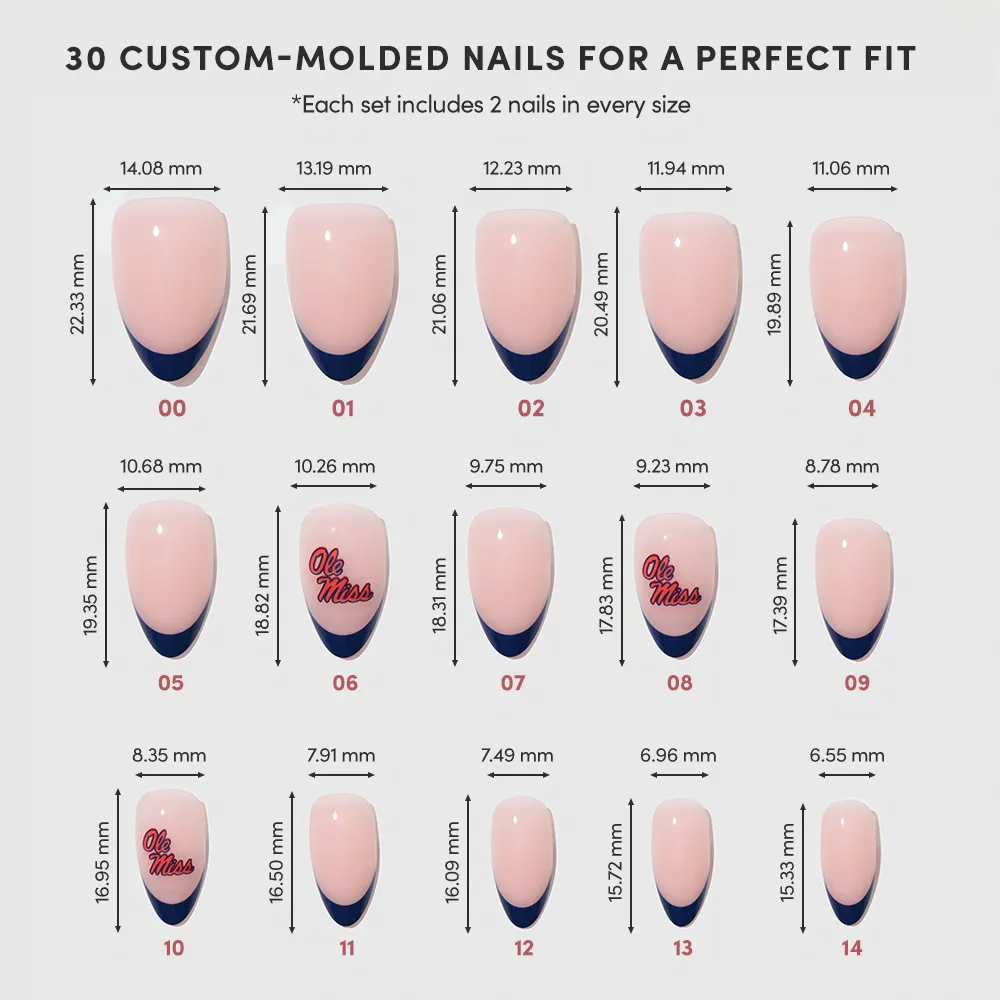 Mississippi Rebels Press-On Nail Set - Image 6