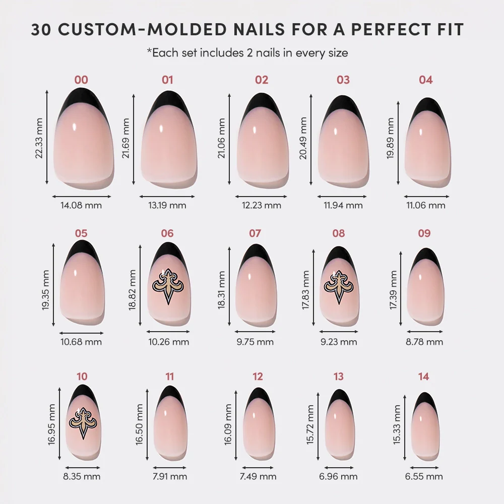 New Orleans Saints Press-On Nail Set - Image 6