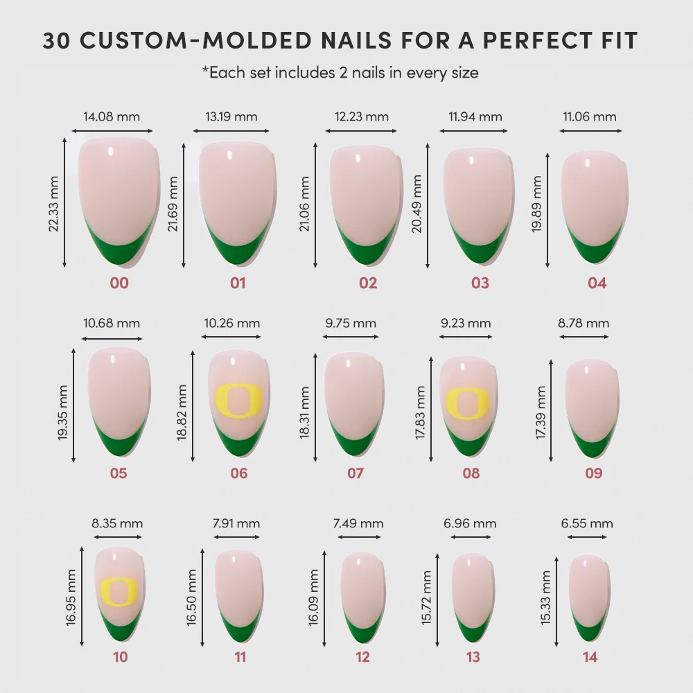 Oregon Ducks Press-On Nail Set - Image 6