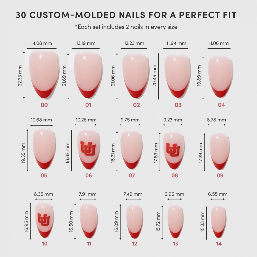 Utah Utes Press-On Nail Set - Image 6