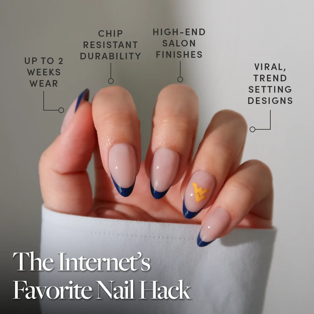 West Virginia Mountaineers Press-On Nail Set - Image 5