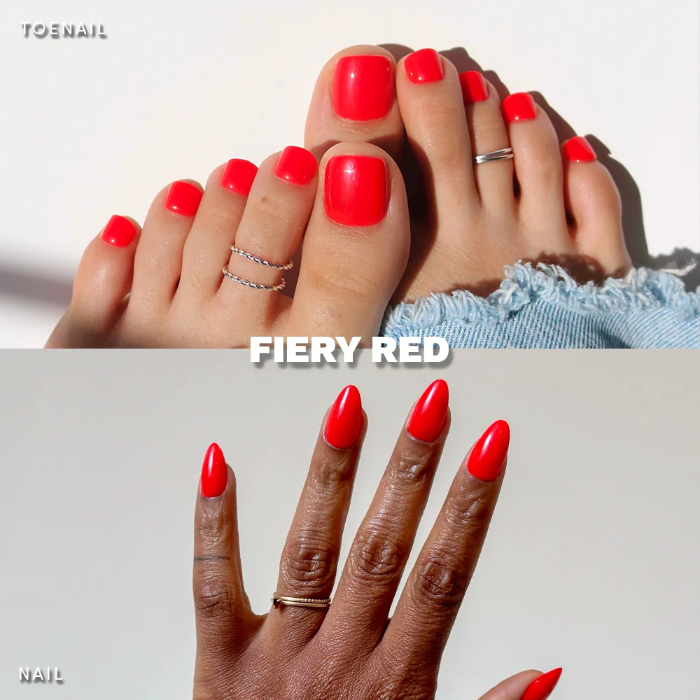 Fiery Red Mani Pedi - Image 2